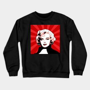 Marilyn Monroe | Red | Pop Art by William Cuccio Crewneck Sweatshirt